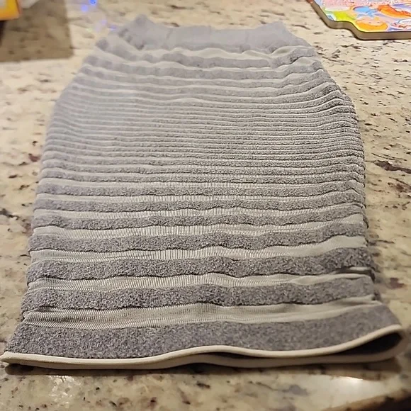 Alexander Wang Bodycon Skirt Engineered Stripe Grey XS - Picture 4 of 9